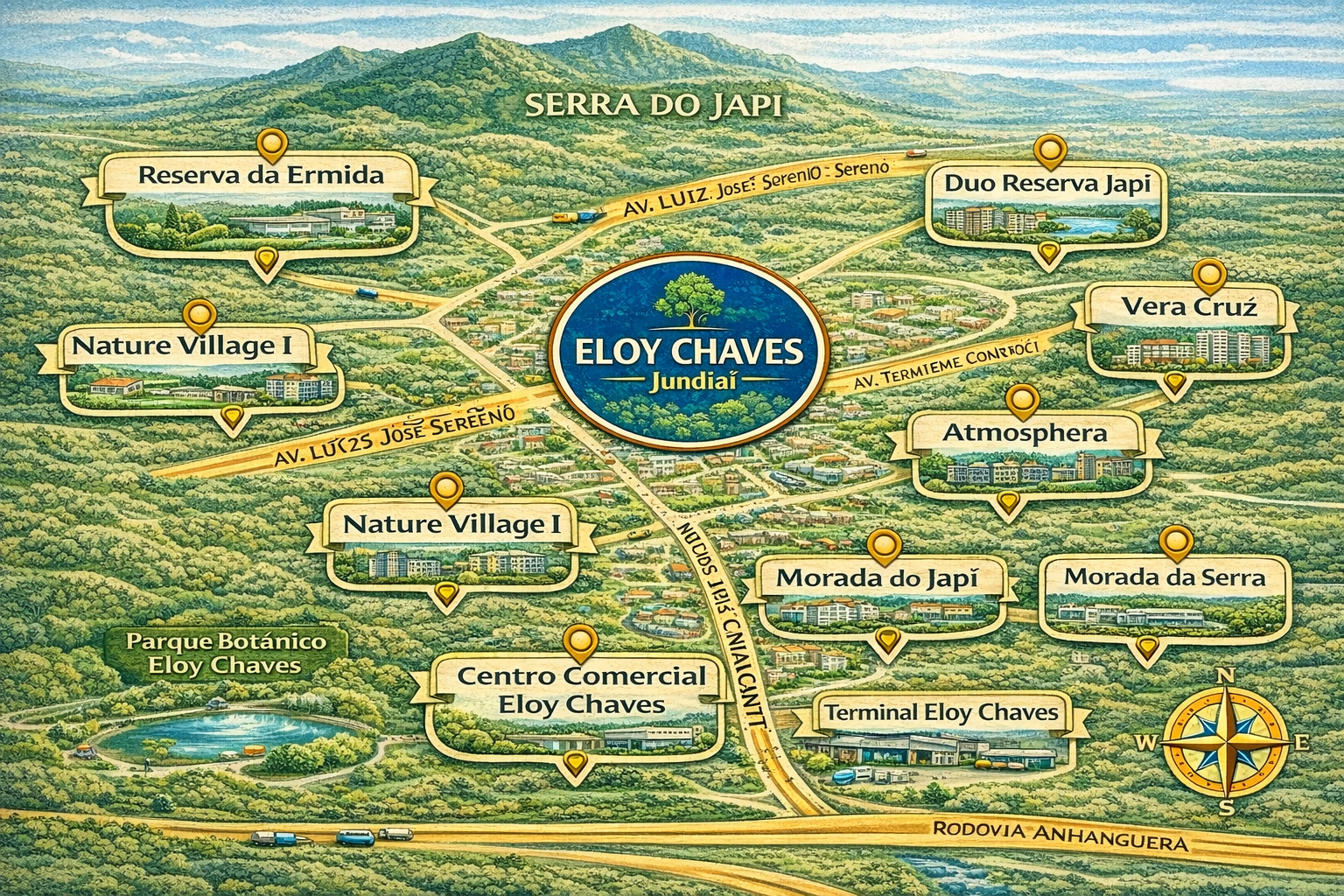 Bairro Eloy Chaves em Jundiaí: história, crescimento e principais condomínios